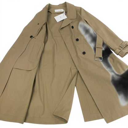 Dior la Tour Eiffelt Trench Coat Beige Cotton 42 — view 4