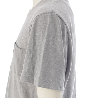 Louis Vuitton Cotton Logo Embroidery Crew Neck Short Sleeve T-Shirt Gray — view 7