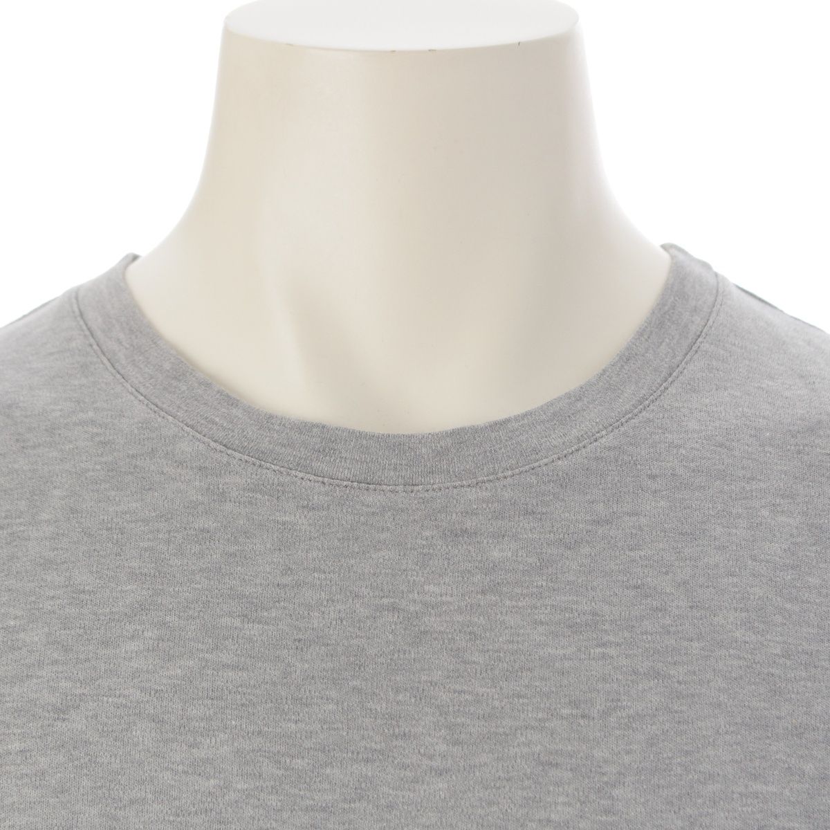 Louis Vuitton Cotton Logo Embroidery Crew Neck Short Sleeve T-Shirt Gray — view 5