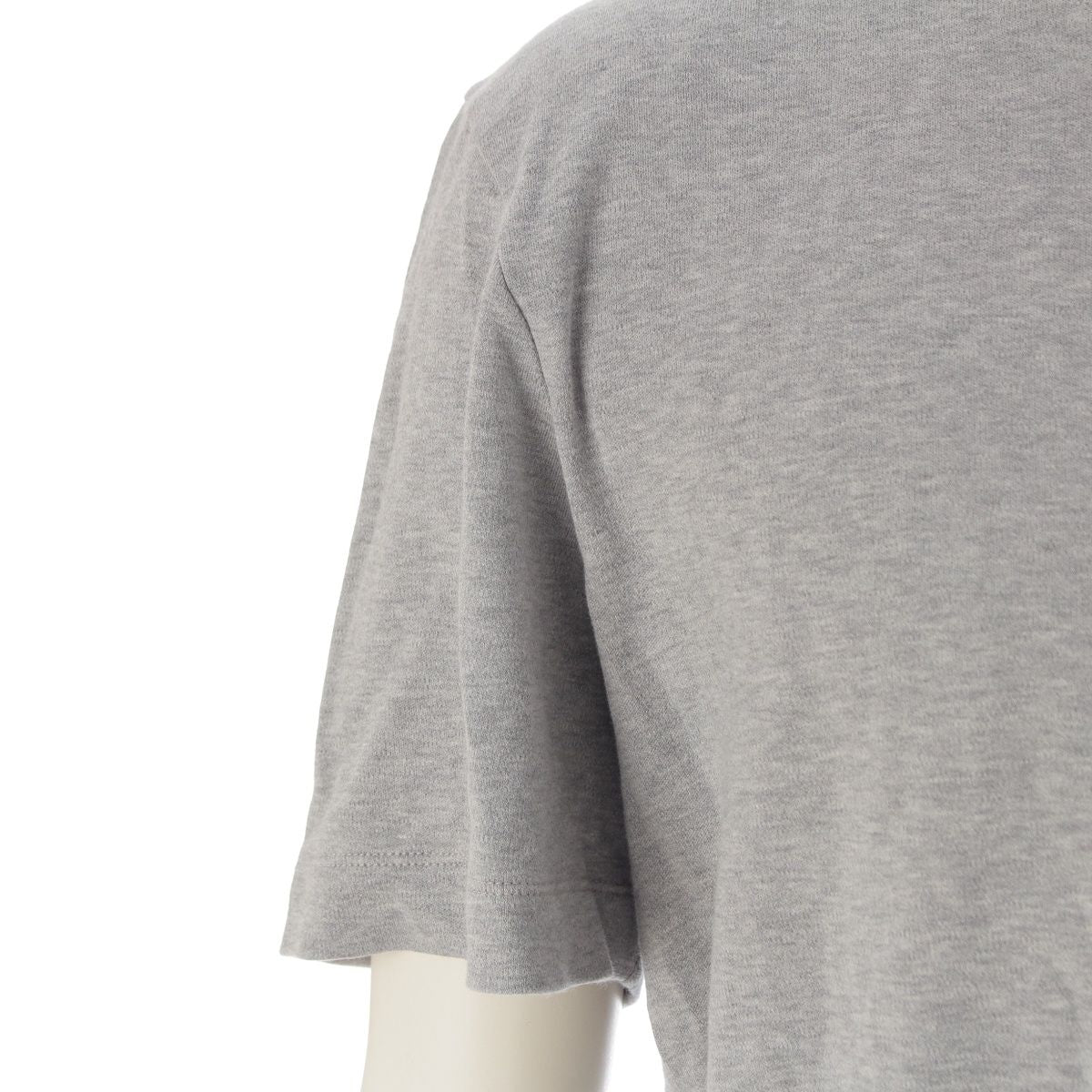 Louis Vuitton Cotton Logo Embroidery Crew Neck Short Sleeve T-Shirt Gray — view 6