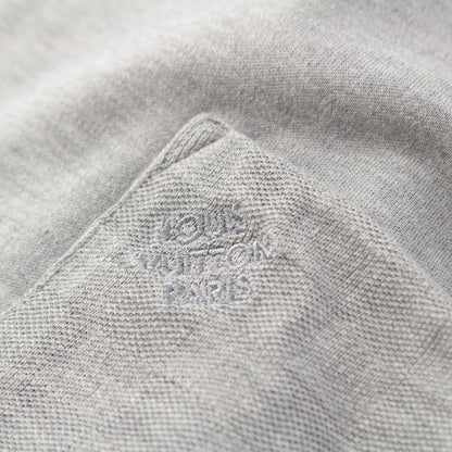 Louis Vuitton Cotton Logo Embroidery Crew Neck Short Sleeve T-Shirt Gray — view 8