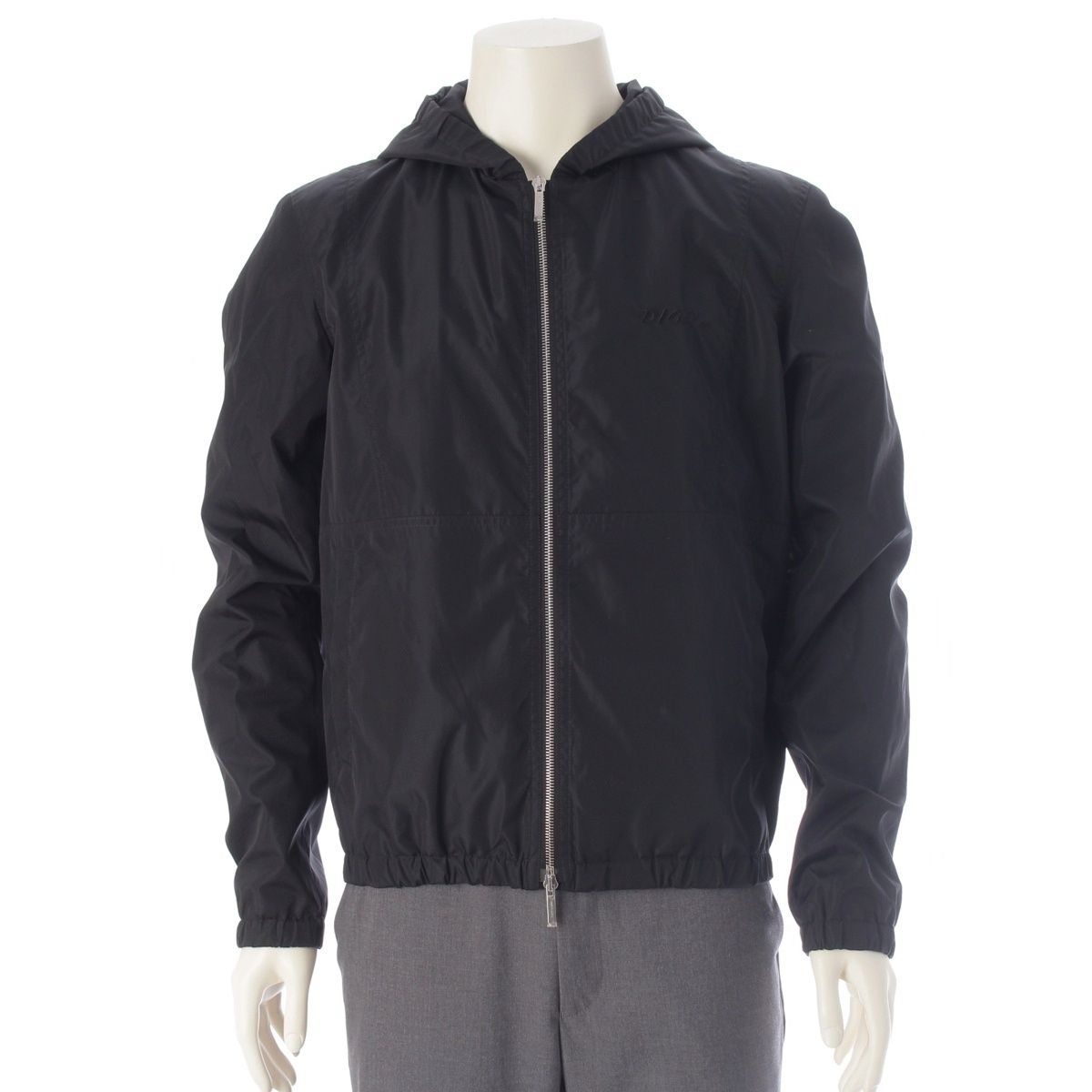 Dior Homme Kaws Nylon Jacket Bee Embroidery Back Logo Black 48