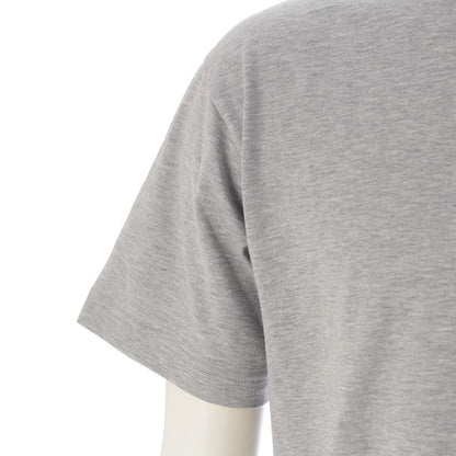 Gucci Embroidered Cotton Jersey Web Stripe Trim Short Sleeve T-Shirt Top Gray — view 6