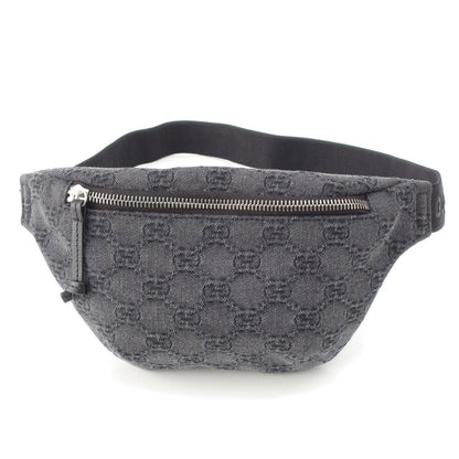 Gucci GG Denim Waist Bag Gray