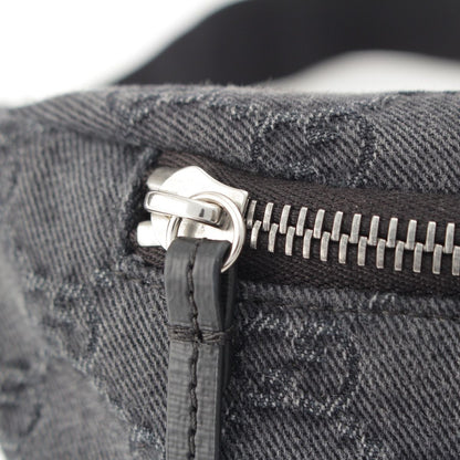 Gucci GG Denim Waist Bag Gray — view 8