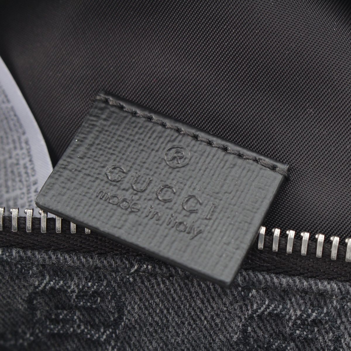 Gucci GG Denim Waist Bag Gray — view 7