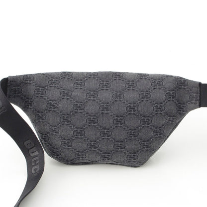 Gucci GG Denim Waist Bag Gray — view 4