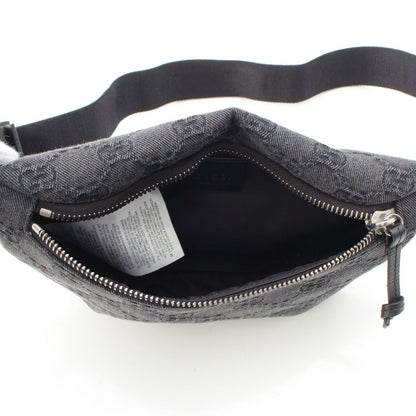 Gucci GG Denim Waist Bag Gray — view 6
