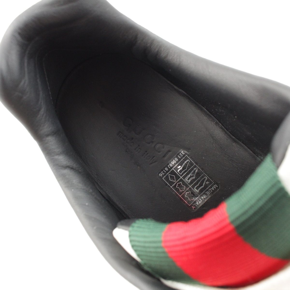 Gucci Re Web Leather Sherry Line Low-Top Sneakers White — view 7