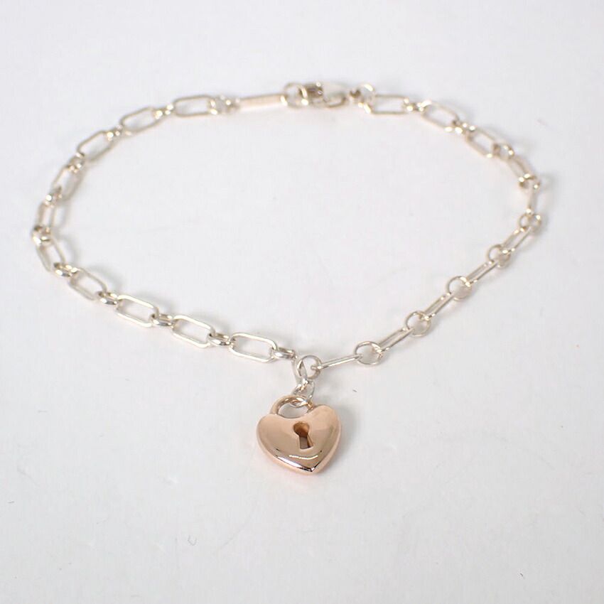 Tiffany & Co 925/750 Heart Lock Bracelet — view 5