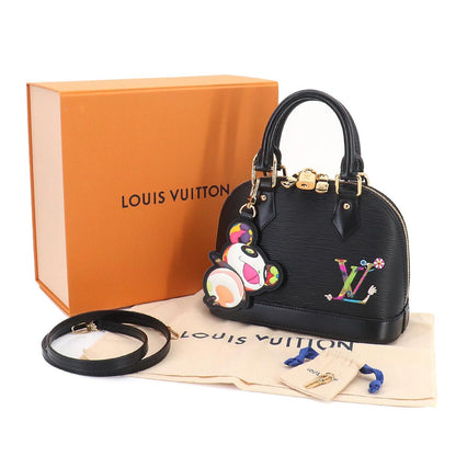 Louis Vuitton LV x Takashi Murakami Epi Alma BB 2-Way Bag Black — view 2