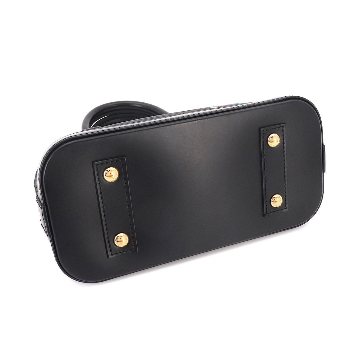 Louis Vuitton LV x Takashi Murakami Epi Alma BB 2-Way Bag Black — view 5