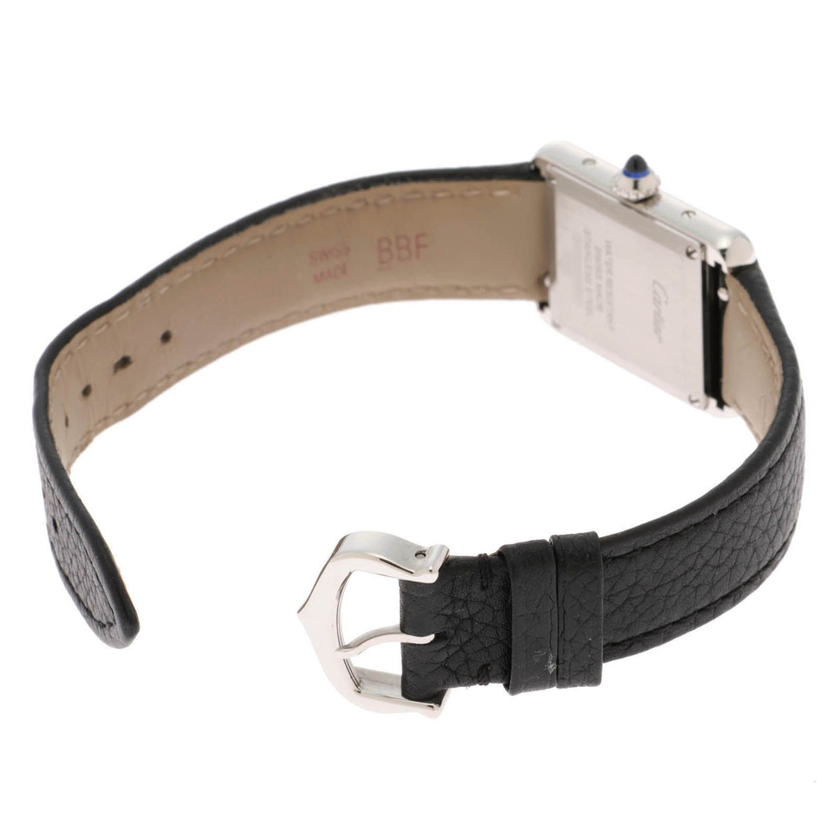 Cartier Tank Must SM Watch Steel Leather Silver Dial Quartz — view 3