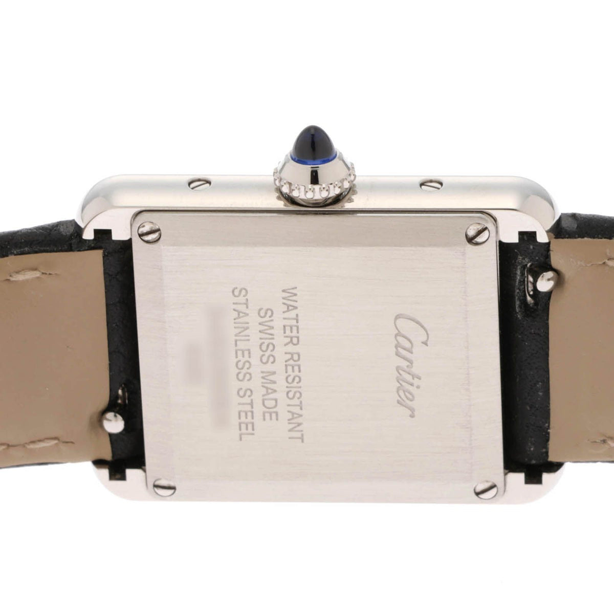 Cartier Tank Must SM Watch Steel Leather Silver Dial Quartz — view 4