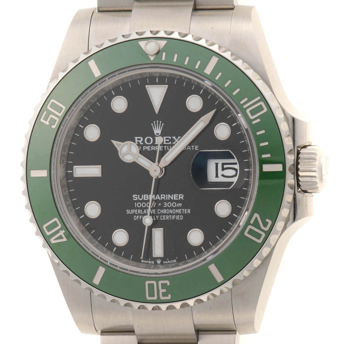 Rolex Submariner Date Watch Stainless Steel Ceramic Black Dial Automatic