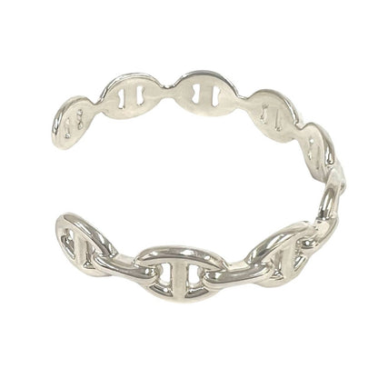 Hermes Enchainee Bangle 925 Sterling Silver Bracelet — view 5