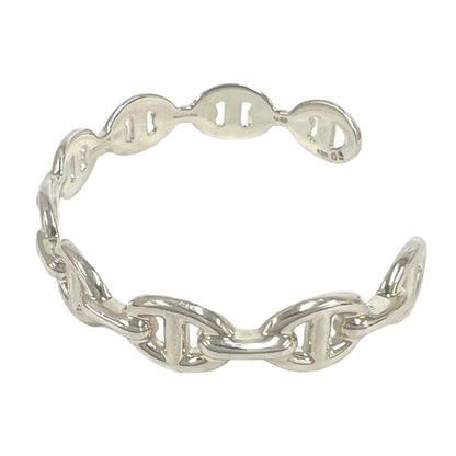Hermes Enchainee Bangle 925 Sterling Silver Bracelet — view 4