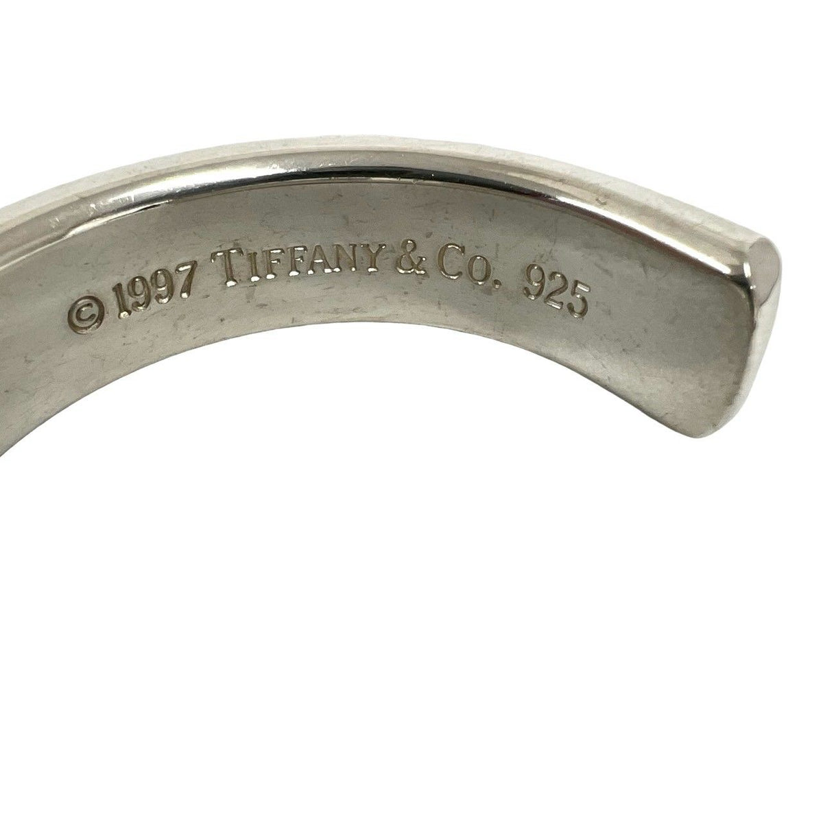 Tiffany & Co Vintage Narrow Bangle 925 Sterling Silver Bracelet — view 2