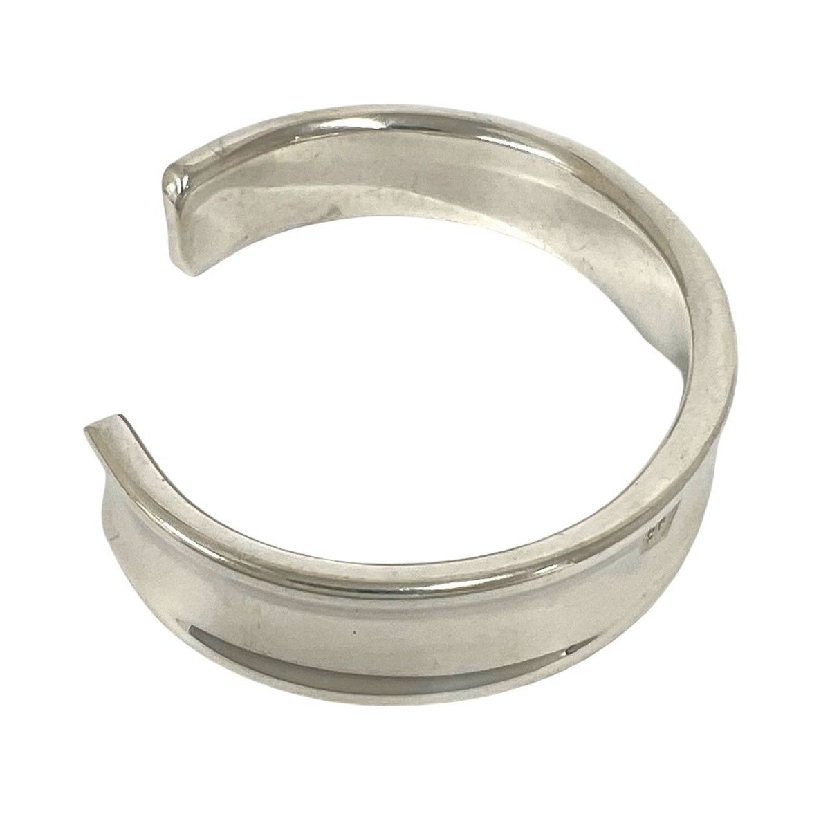 Tiffany & Co Vintage Narrow Bangle 925 Sterling Silver Bracelet — view 4