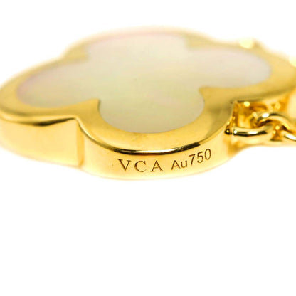 Van Cleef & Arpels Pure Alhambra Shell Necklace 42 18k Yellow Gold — view 4
