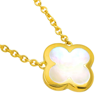 Van Cleef & Arpels Pure Alhambra Shell Necklace 42 18k Yellow Gold — view 3