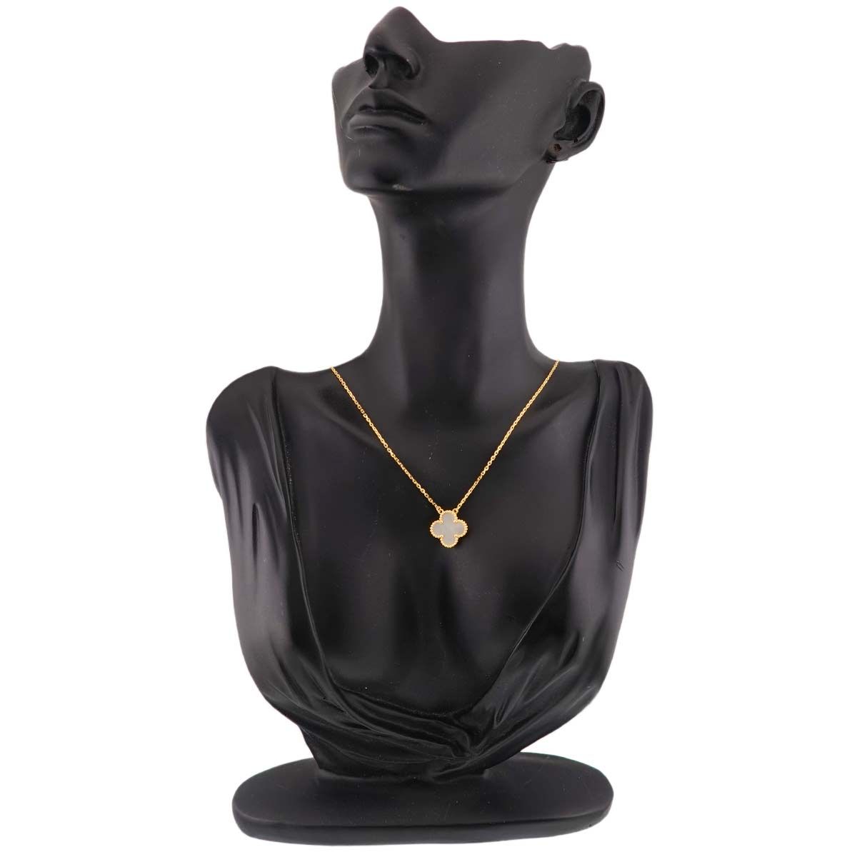 Van Cleef & Arpels Vintage Alhambra Shell Necklace 46 18k Yellow Gold — view 8