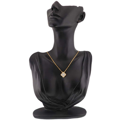 Van Cleef & Arpels Vintage Alhambra Shell Necklace 46 18k Yellow Gold — view 8