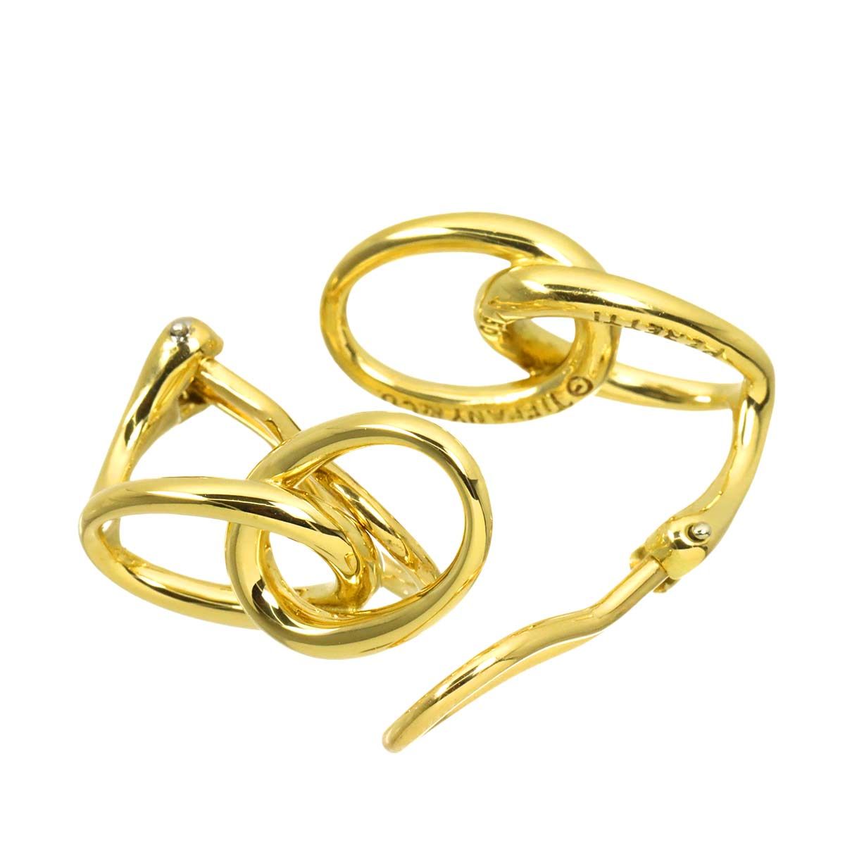 Tiffany & Co Double Loop Earrings 18k Yellow Gold 750 Clip-On — view 4