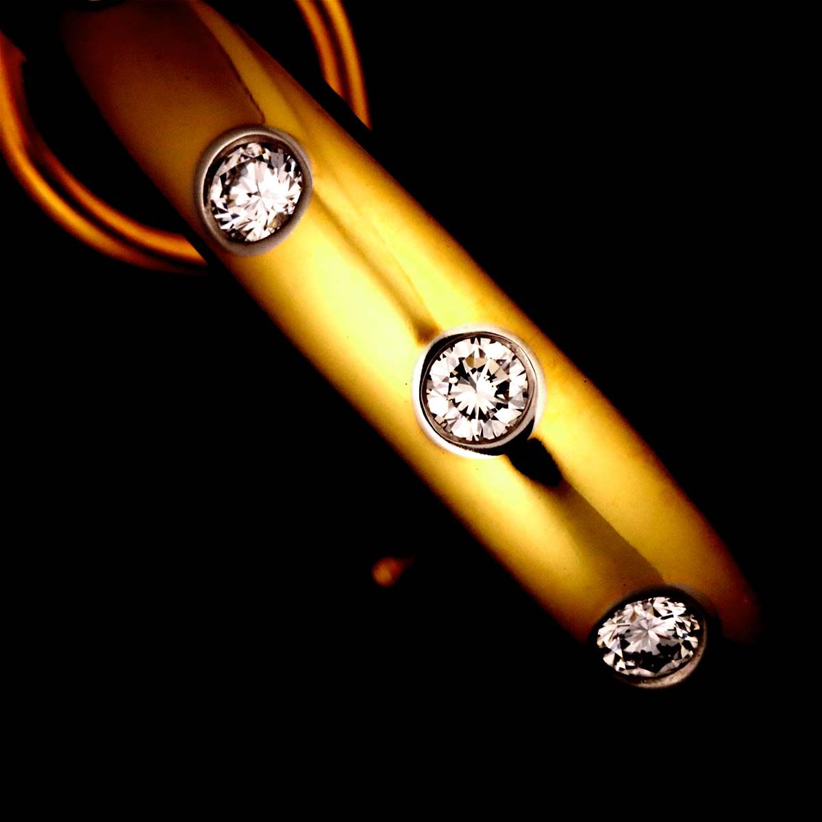 Tiffany & Co Dots Diamond Earrings 18k Yellow Gold 750 Pt Clip — view 7