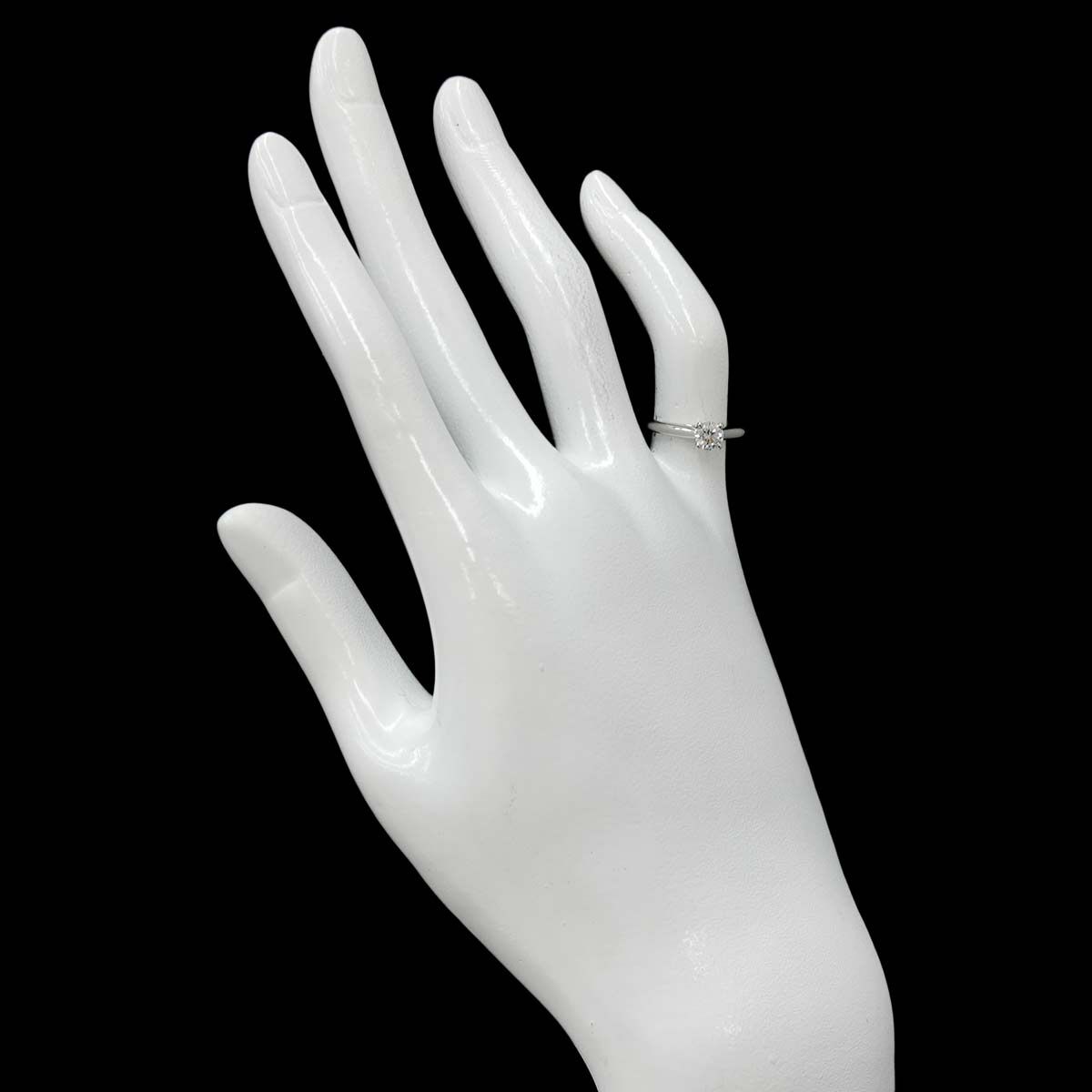 Cartier Solitaire Diamond 45 Ring Pt — view 7