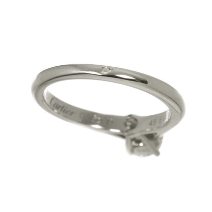 Cartier Solitaire Diamond 45 Ring Pt — view 4