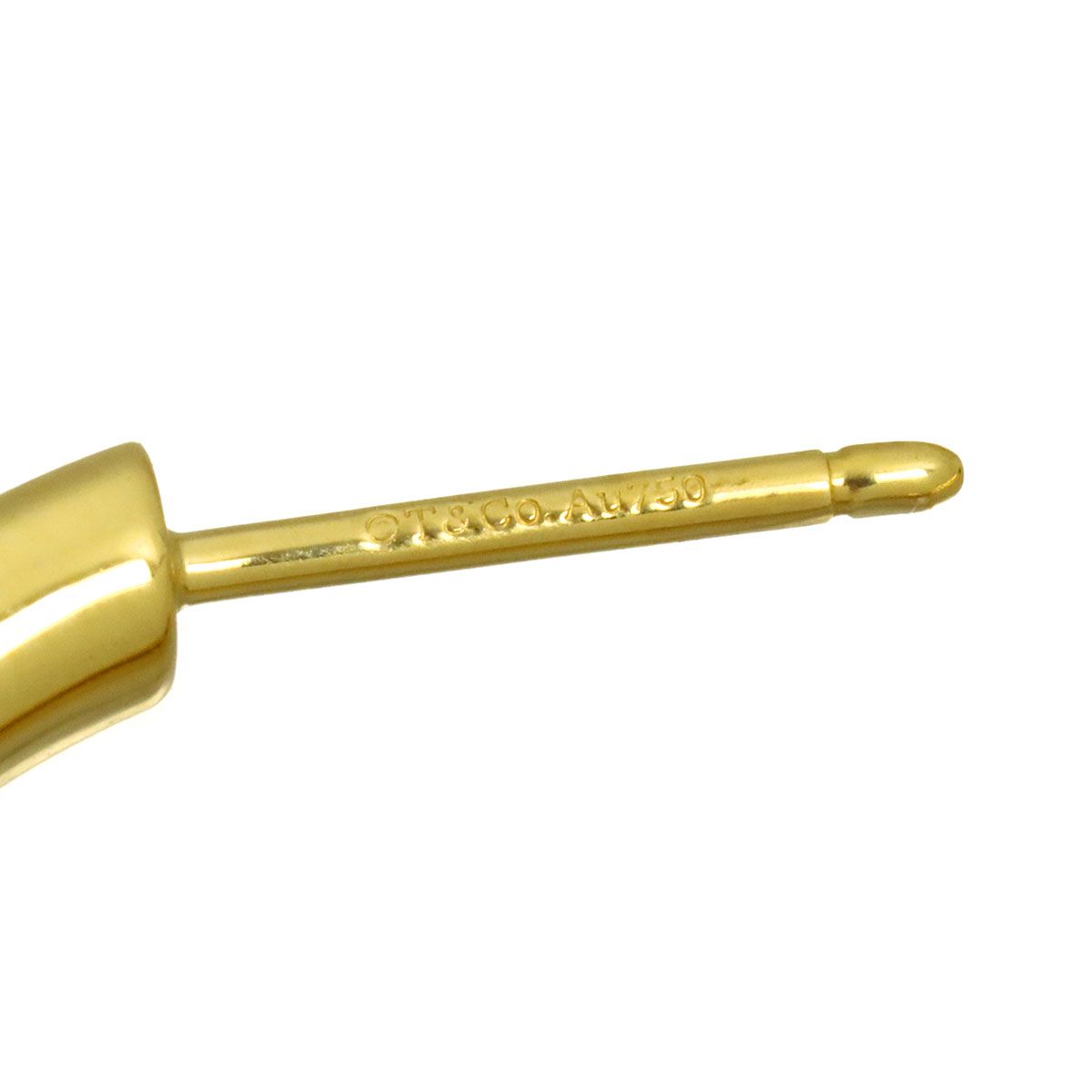 Tiffany & Co Lock Medium Diamond 0.095 Earrings 18k Yellow Gold — view 6