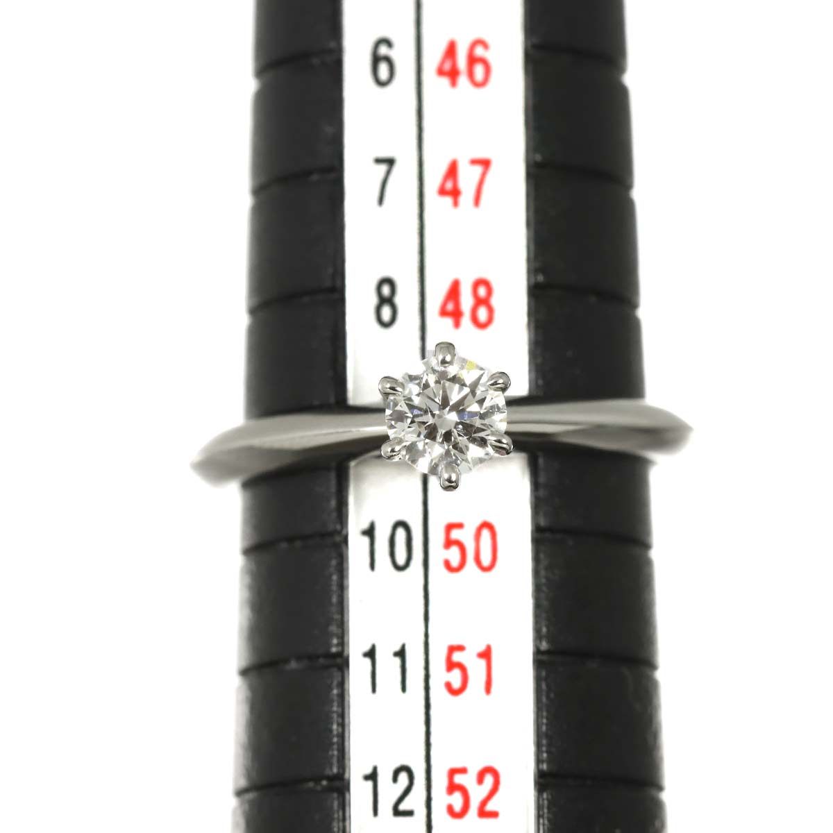 Tiffany & Co Solitaire Diamond Ring Platinum — view 7