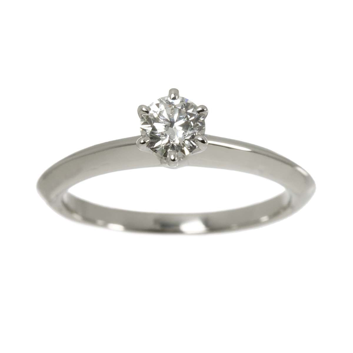 Tiffany & Co Solitaire Diamond Ring Platinum — view 2