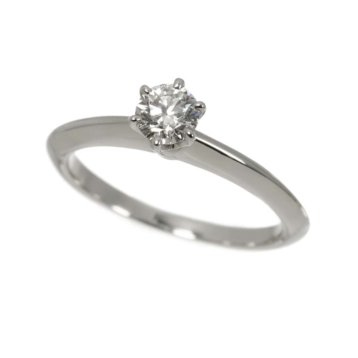 Tiffany & Co Solitaire Diamond Ring Platinum — view 5