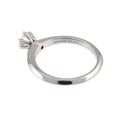 Tiffany & Co Solitaire Diamond Ring Platinum — view 4