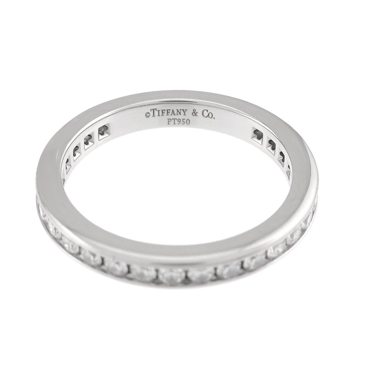 Tiffany & Co Full Circle Channel Setting Ring Diamond Platinum — view 3