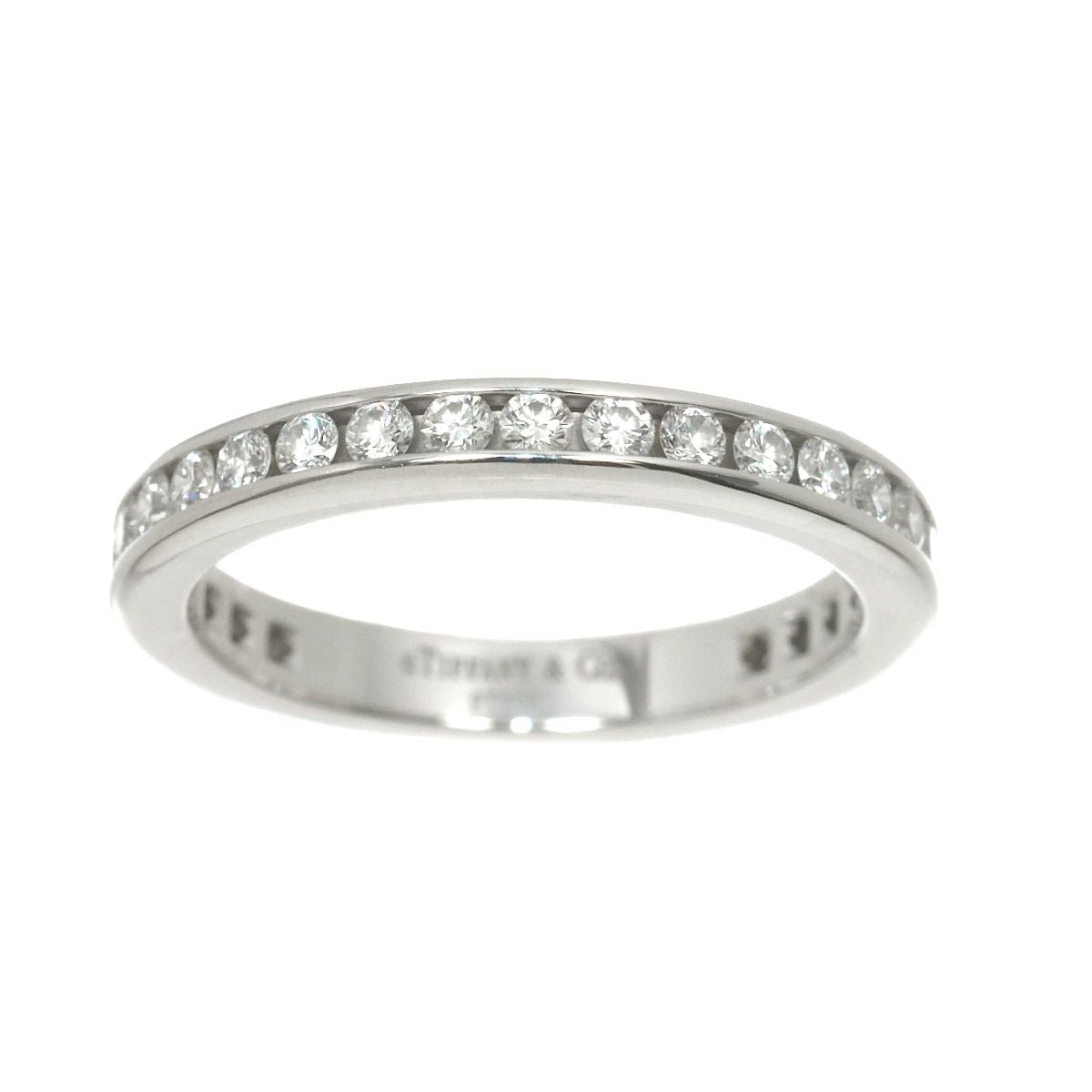 Tiffany & Co Full Circle Channel Setting Ring Diamond Platinum — view 2