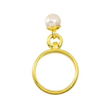 Tiffany & Co Akoya Pearl Door Knock Ring 18k Yellow Gold — view 4