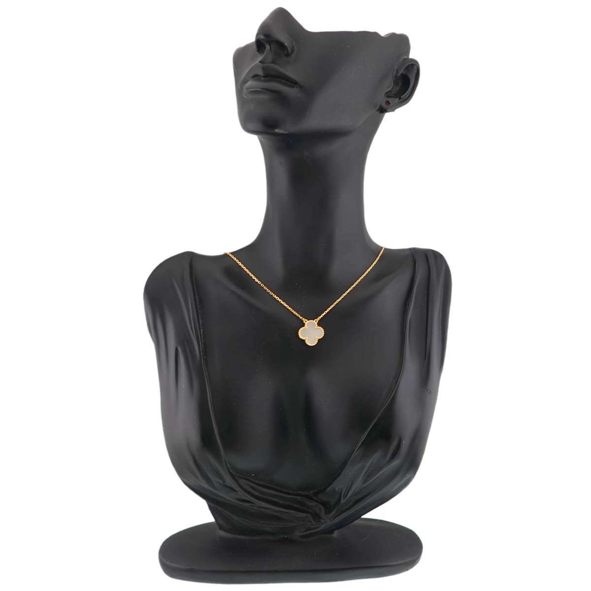 Van Cleef & Arpels Vintage Alhambra Shell Necklace 42 18k Yellow Gold — view 7