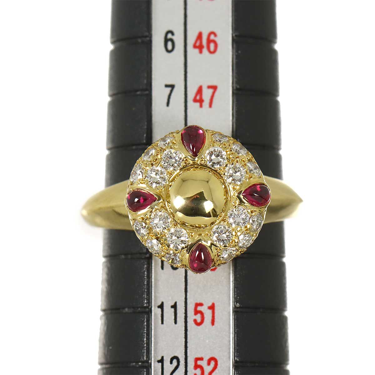 Dior Ring Ruby Diamond 18k Yellow Gold — view 7