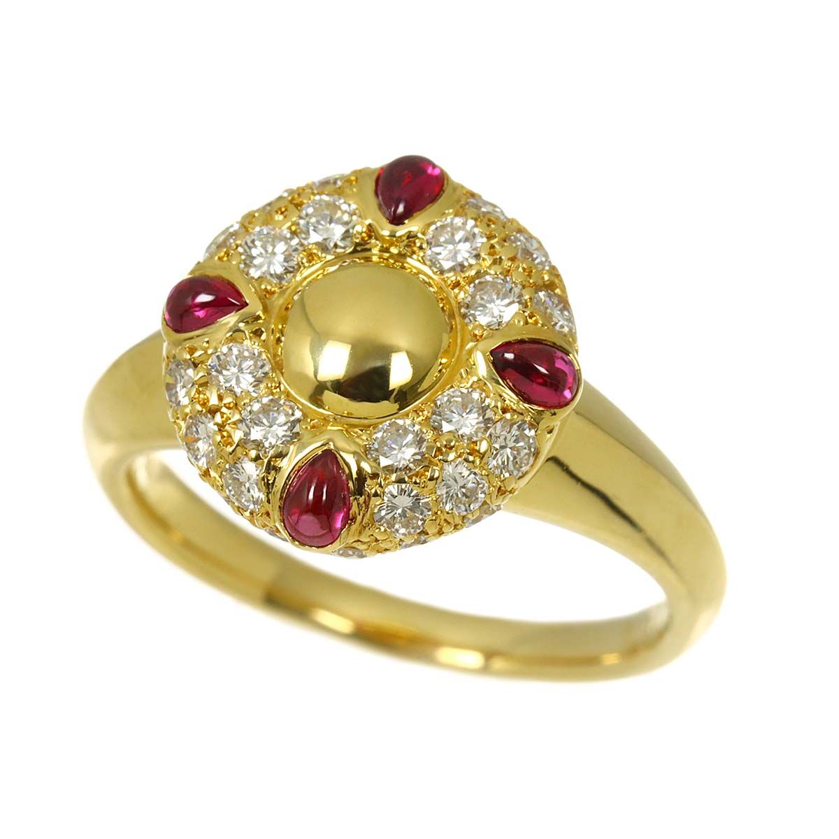 Dior Ring Ruby Diamond 18k Yellow Gold — view 5