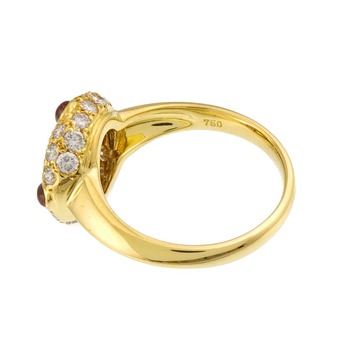 Dior Ring Ruby Diamond 18k Yellow Gold — view 4