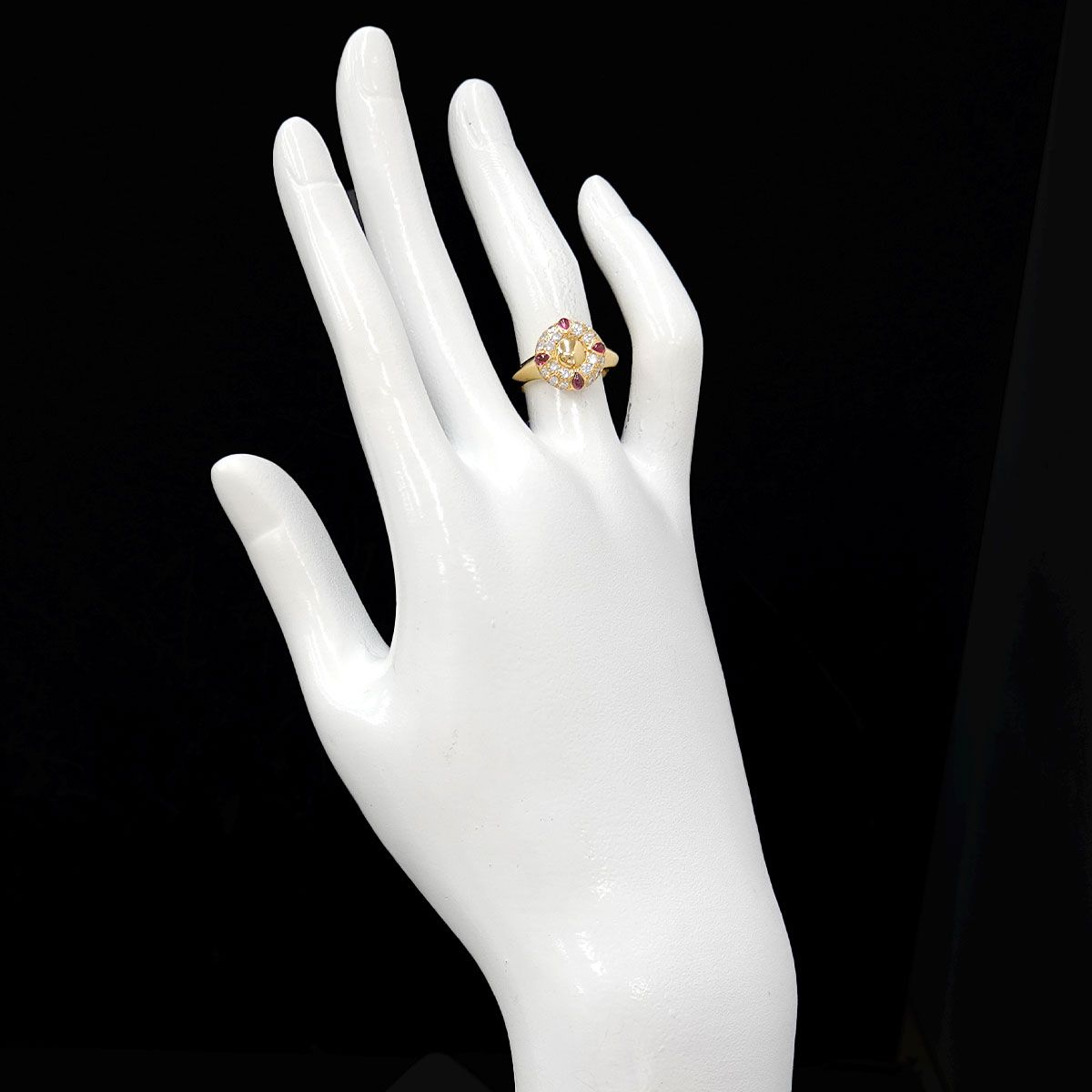 Dior Ring Ruby Diamond 18k Yellow Gold — view 8