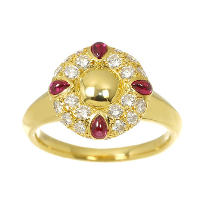 Dior Ring Ruby Diamond 18k Yellow Gold — view 2