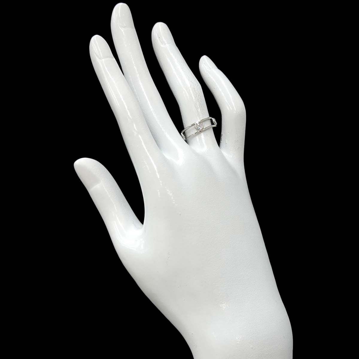 Tiffany & Co Double Wire Ring Diamond Platinum — view 7