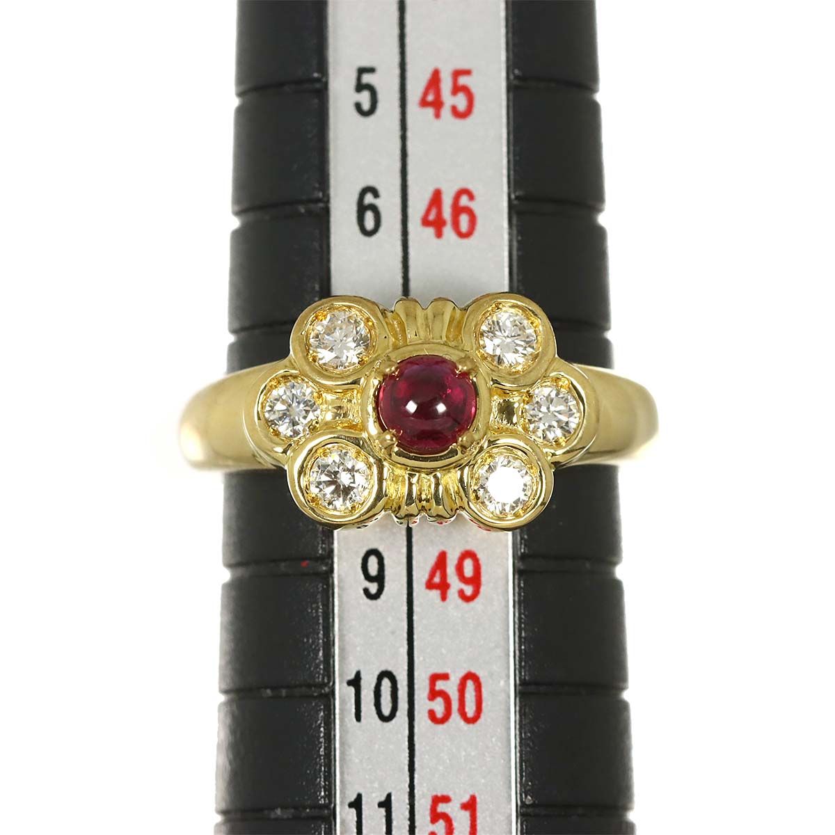 Dior Ring Ruby Diamond 18k Yellow Gold — view 7