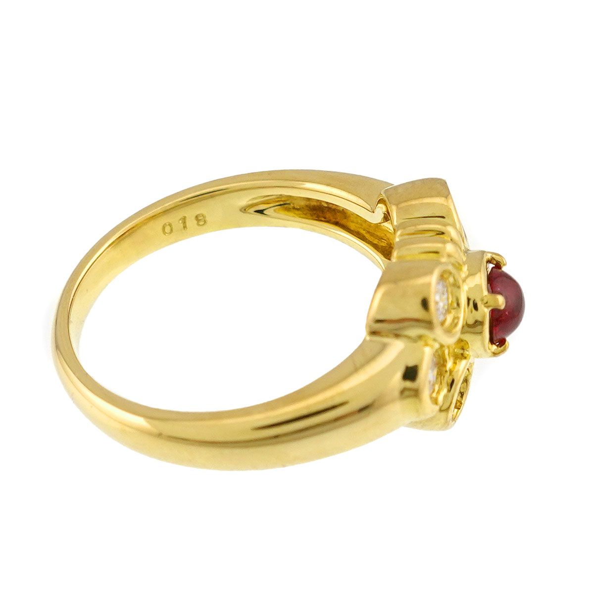 Dior Ring Ruby Diamond 18k Yellow Gold — view 4