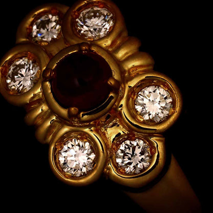 Dior Ring Ruby Diamond 18k Yellow Gold — view 6