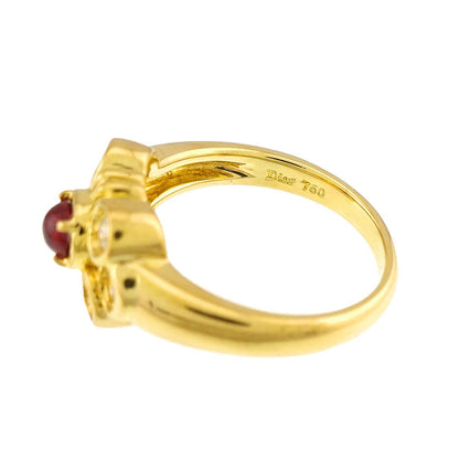 Dior Ring Ruby Diamond 18k Yellow Gold — view 3